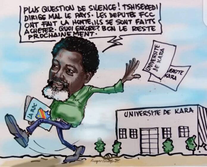 caricature joseph kabila démission