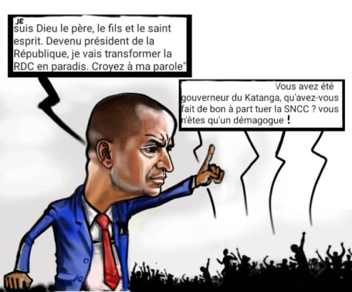 caricature katumbi démagogue