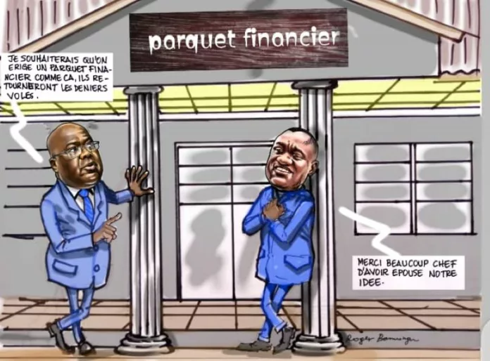 caricature parquet financier