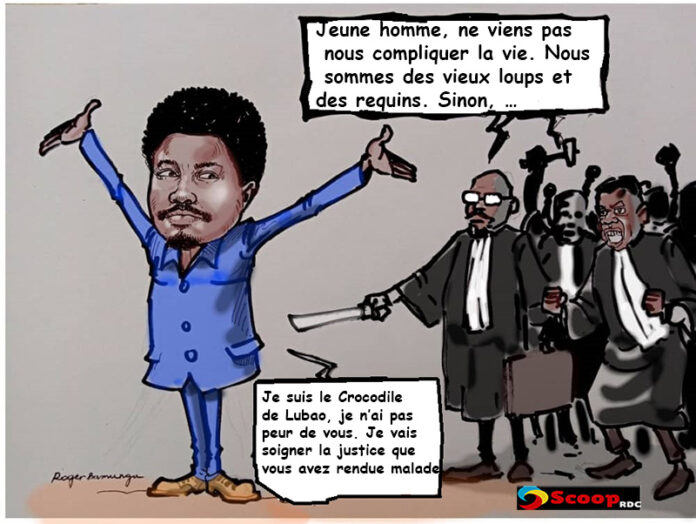 caricature constant mutamba et les magistrats