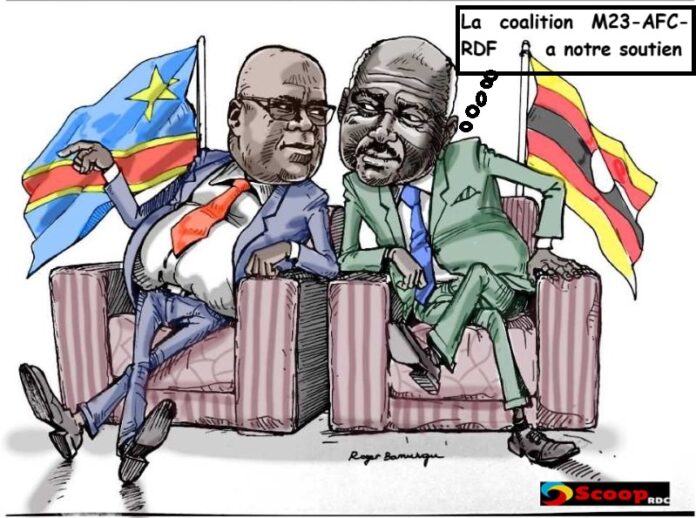 caricature fatshi museveni