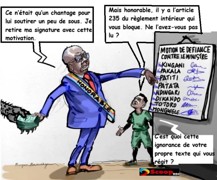 caricature retrait signature motion contre gisaro