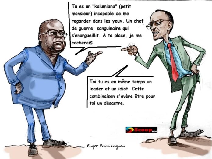 caricature tshisekedi kagame