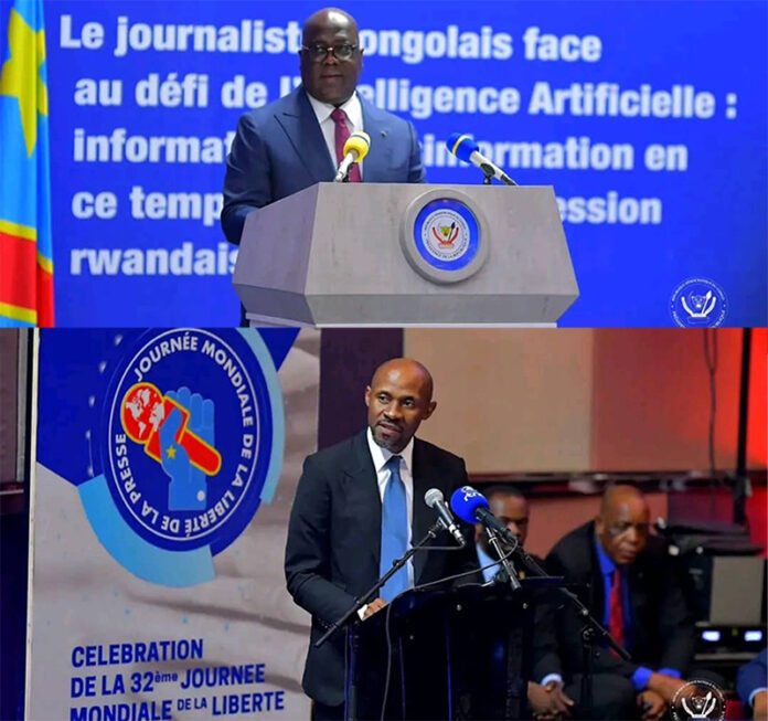 tshisekedi et muyaya journée de la presse
