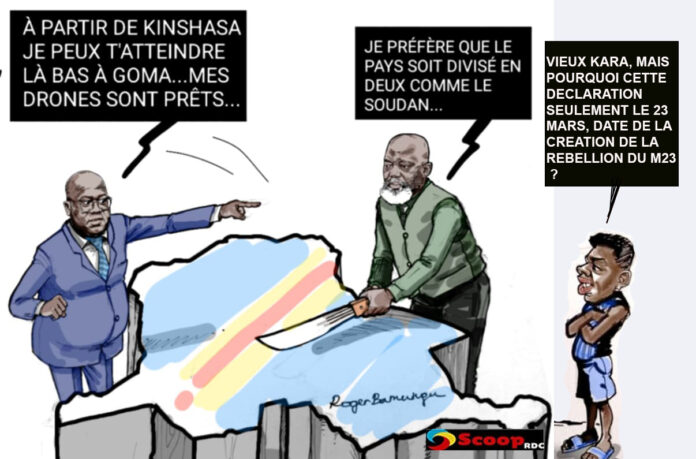caricture tshisekedi kabila