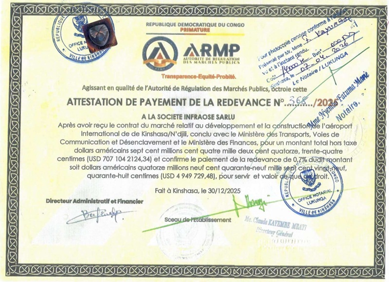 attestation armp