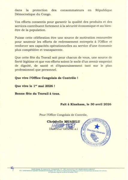 message des voeux occ 2